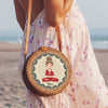 89 Customeized Yoga Meditation Mandala Personalized Rattan Straw Bag