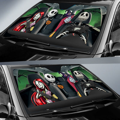 89Customized Family of nightmare personalized car sun shade