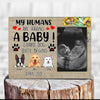 89Customized My humans are having a baby Guard dog duty personalized photo clip frame