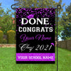 89Customized Personalized Flag Done Congrats Graduation