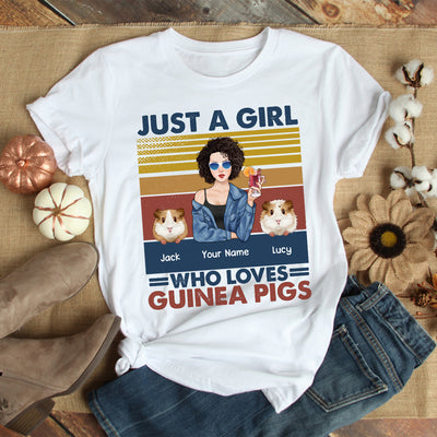 89Customized Guinea Pigs Make Me Happy Personalized Shirt