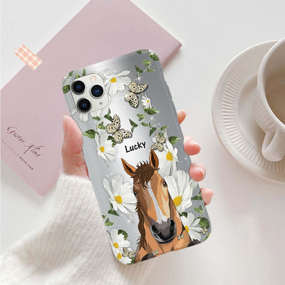 89Customized Butterfly And Flower Horses Personalized Phone Case