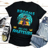 89Customized Brooms are for amateurs school bus version halloween personalized shirt