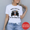 89Customized When It Gets Hot My Top Comes Off Funny Jeep Girl Personalized Shirt