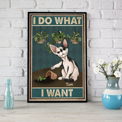 89Customized I do what I want Personalized Poster