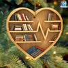89Customized Lifeline Bookshelf Book Lovers Personalized Ornament