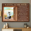 89Customized Waiting At The Door Cat Memorial Personalized Poster