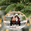 89Customized Our first christmas together Jeep couple Customized Ornament