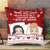 89Customized I just want to drink hot cocoa and watch Hallmark Christmas movies with my besties Personalized Pillow