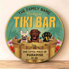 89Customized Backyard Tiki bar 2 dog Customized Wood Sign