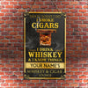 89Customized I smoke cigars I drink whiskey & I know things Customized Pallet Sign