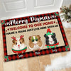 89Customized Merry Pigmas Welcome To The Tiny Overlords' House Personalized Doormat