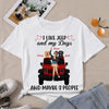 I like Jeep and my Dogs and maybe 3 people tshirt