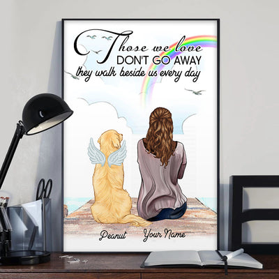 89Customized Personalized Poster Those We Love Don't Go Away Dog Mom