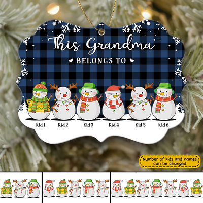 89Customized Life Is Better With Grandkids Personalized One Sided Ornament