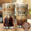 To my husband old couple personalized tumbler