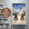 89Customized Snowmobiling Couple Vertical Poster 2