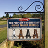 89Customized Warning This Property Is Protected By Highly Trained Horses Personalized Metal Sign
