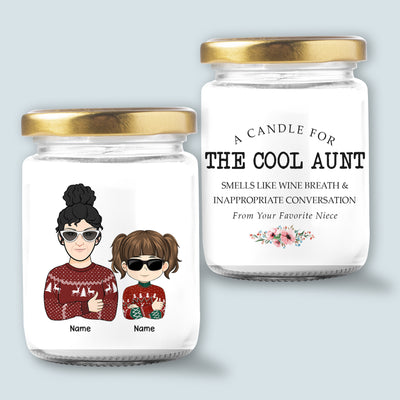 89Customized A Candle For The Cool Aunt Personalized Candle