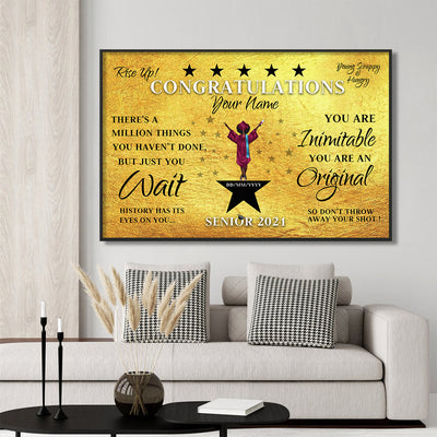 89Customized Personalized Poster Girl Rise Up Graduation 2021
