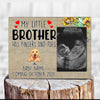 89Customized Our little sister/brother has fingers and toes personalized photo clip frame