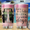 89Customized Just A Girl Who Loves Jeeps & Dogs Personalized Tumbler