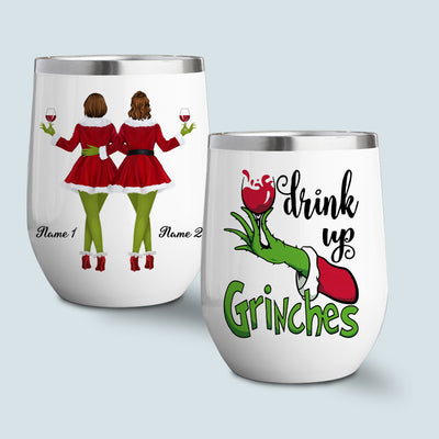89Customized Drink up Grinches Personalized Wine Tumbler