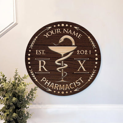 89Customized Personalized Pharmacist Wood Sign