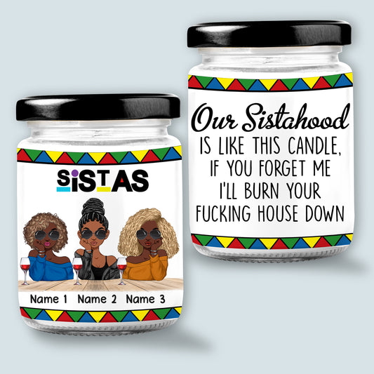 89Customized Sista - Soul Sister - Black Magic Girl Personalized Candle