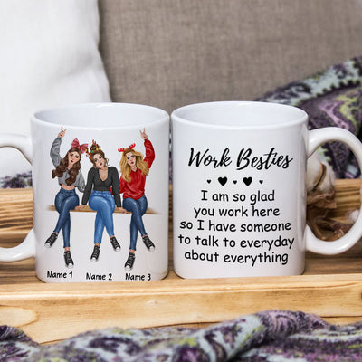 89Customized Work Besties Personalized Mug