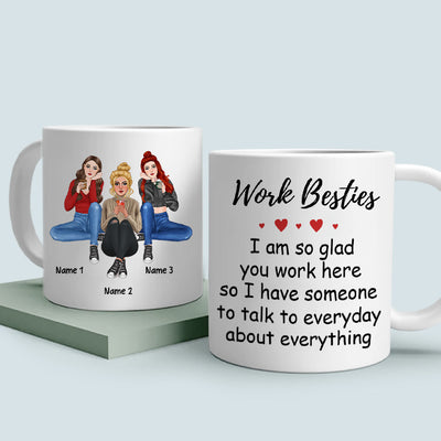 89Customized Work Besties Personalized Mug