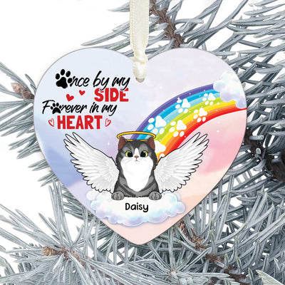 89Customized Once by my side. Forever in my heart - Personalized Ornament