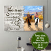 89Customized Personalized Horse Riding Couple Personalized Poster
