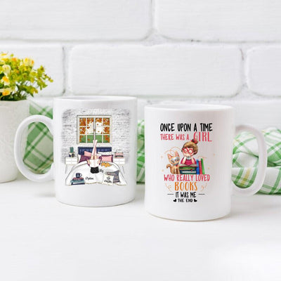 Personalized Mug Just One More Chapters - Girl Loves Books