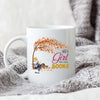 PERSONALIZED JUST A GIRL LOVES READ BOOK AUTUMN TREE MUG