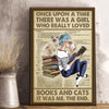 Personalized Poster A Girl Who Loved Books And Cats