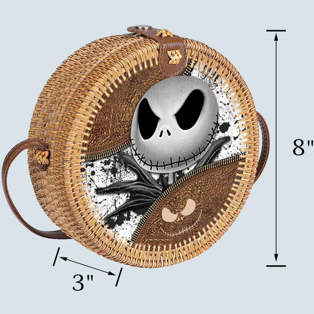 89 Customeized Nightmare rattan straw bag