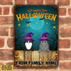 89Customized Happy Halloween Dogs And Cats Welcome Personalized Printed Metal Sign