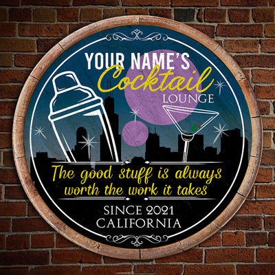 89Customized Cocktail Lounge Customized Wood Sign
