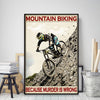 Mountain biking Poster