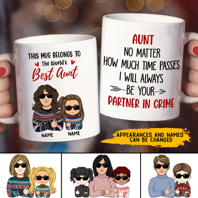 89Customized World's Best Auntie Personalized Mug