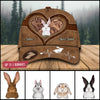 89Customized Rabbit 3D Leather Personalized Cap