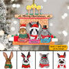 89Customized Christmas Rabbit Lovers Personalized Ornament