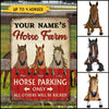 89Customzied Horse Parking Only All Others Will Be Kicked Metal Sign