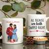 89Customized Online dating gift for lovers husband wife Couple Personalized Mug