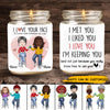 89Customized Funny Valentine's Gift for Lovers Husband Wife Couple Personalized Candle
