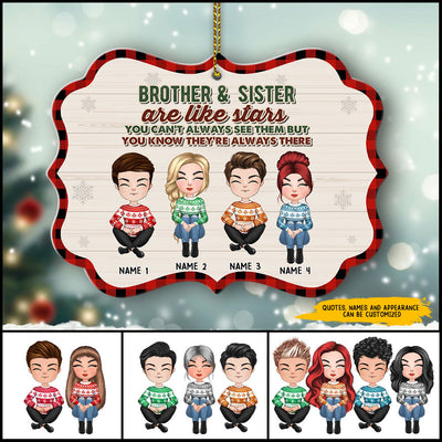 89Customized The greatest gift our parents gave us was each other Personalized Ornament