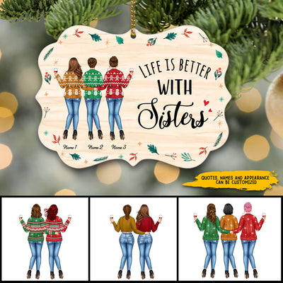 89Customized Besties you've given me memories I'll never forget Personalized Ornament