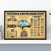 The Volkswagen Beetle (bug) knowledge poster