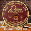 89Customized Rum and Cigar Lounge Customized Wood Sign